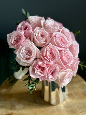 Buchet Mireasă "Roz de Catifea"