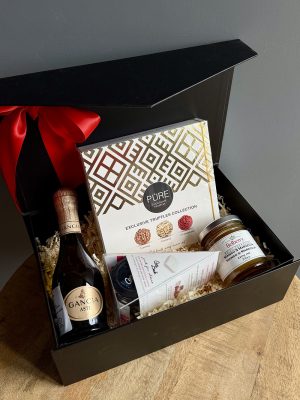 Aurum Collection – cutie cadou gourmet cu trufe, prosecco și delicii – cadouri Iași azalee.ro