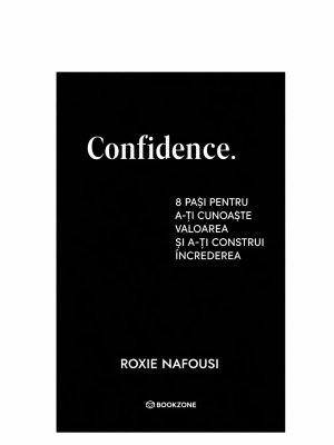 Coperta cărții Confidence 8 Steps to Knowing Your Worth de Roxie Nafousi, livrare flori Iași prin azalee.ro